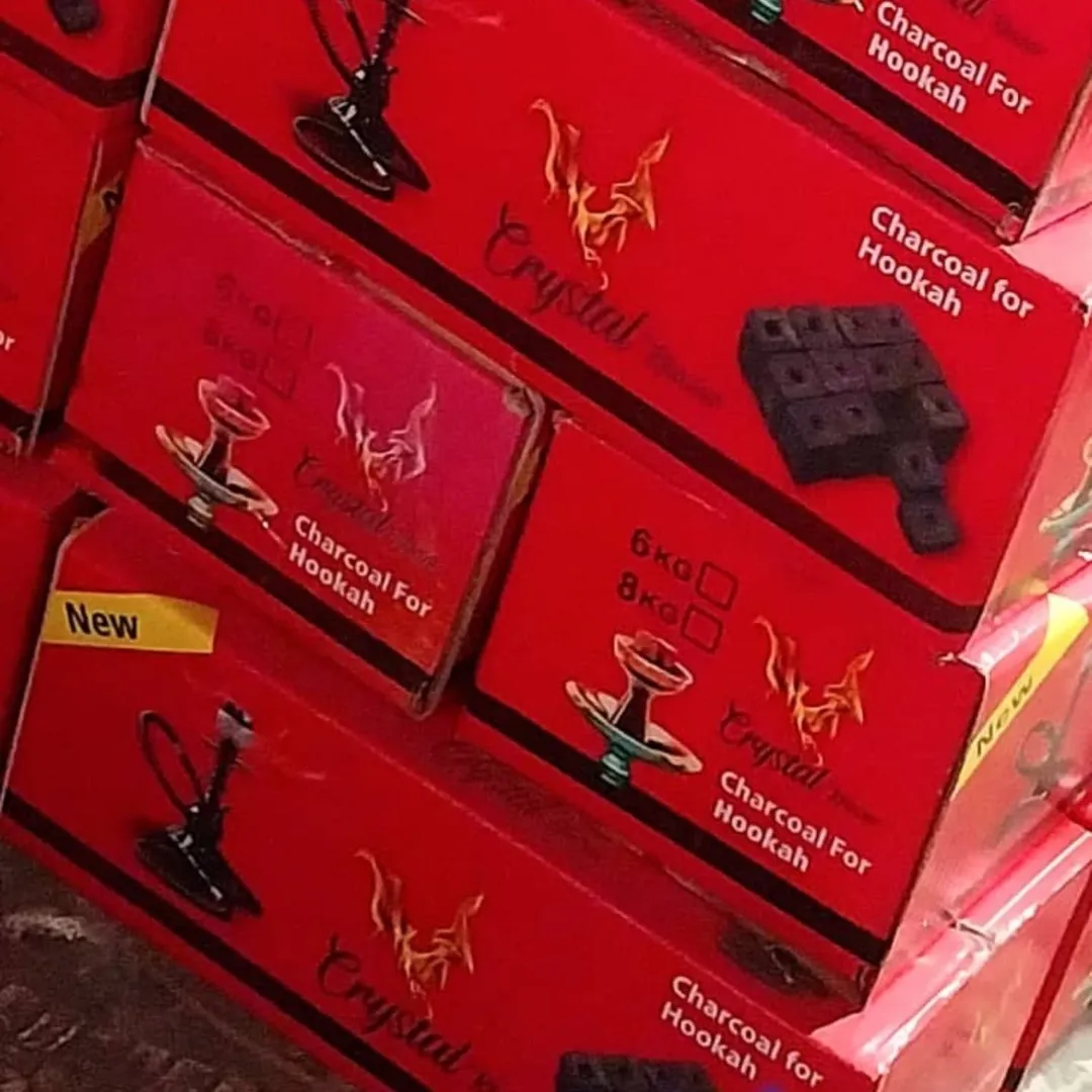 ذغال فشرده قلیانی برشی  اعلا6کیلویی مارک اسپاد